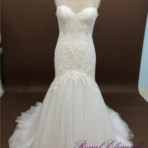Fit and flare Lace Wedding Dress DJ201