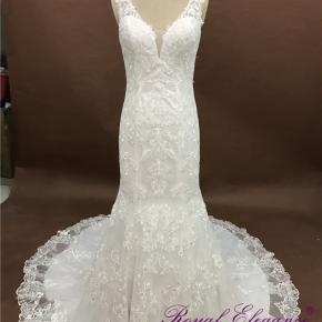 Fit and flare Lace Wedding Dress WD2095
